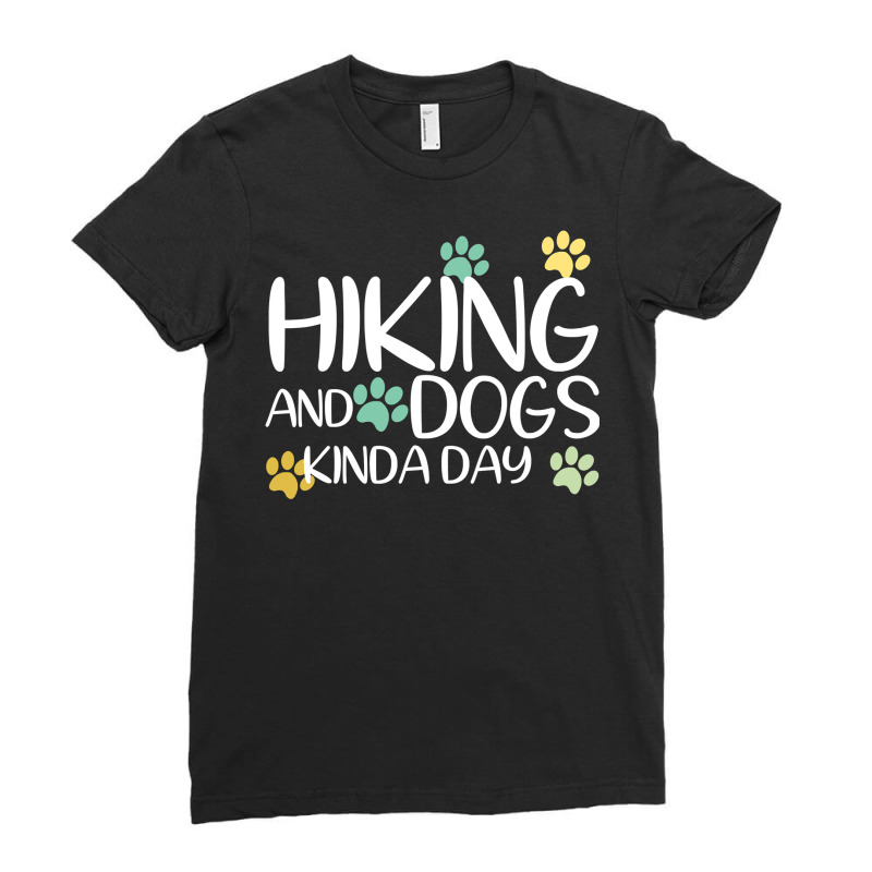 Hiking And Dogs Kinda Day Shirt Can I Pet Your Dog Running T Shirt Ladies Fitted T-Shirt by jermonmccline | Artistshot