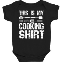 This Is My Cooking Shirt Cool Cook Chef Recipe Book Baking T Shirt Baby Bodysuit | Artistshot