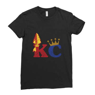 Kansas City Sports Hybrid Ladies Fitted T-shirt Designed By Nurmasit1