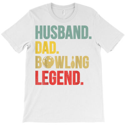 Mens Funny Vintage Bowling Tee For Bowling Lover Husband Dad T Shirt T-shirt Designed By Dinyolani