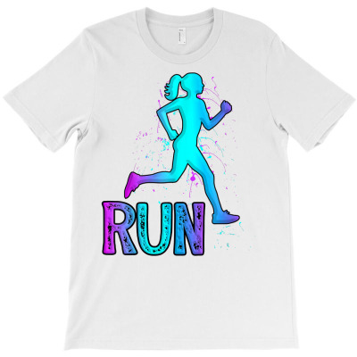 Running Girl For Girls Runners T Shirt T-shirt Designed By Yaretzilud1