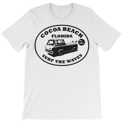 Cocoa Beach Florida Surf T Shirt T-shirt Designed By Dazel