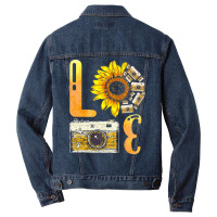 Photographer T  Shirt Love Photographer Sunflower Take Photo T  Shirt Men Denim Jacket | Artistshot