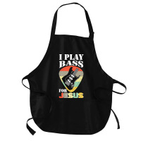 Play Bass For Jesus Guitar T  Shirt Play Bass For Jesus Guitar Vintage Medium-length Apron | Artistshot