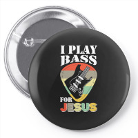 Play Bass For Jesus Guitar T  Shirt Play Bass For Jesus Guitar Vintage Pin-back Button | Artistshot