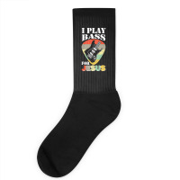 Play Bass For Jesus Guitar T  Shirt Play Bass For Jesus Guitar Vintage Socks | Artistshot