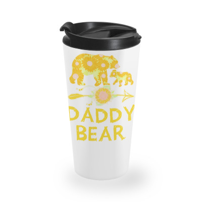 Daddy Bear Sunflower Father Day Gift T  Shirt Daddy Bear Sunflower Fat Travel Mug Designed By Partyguess