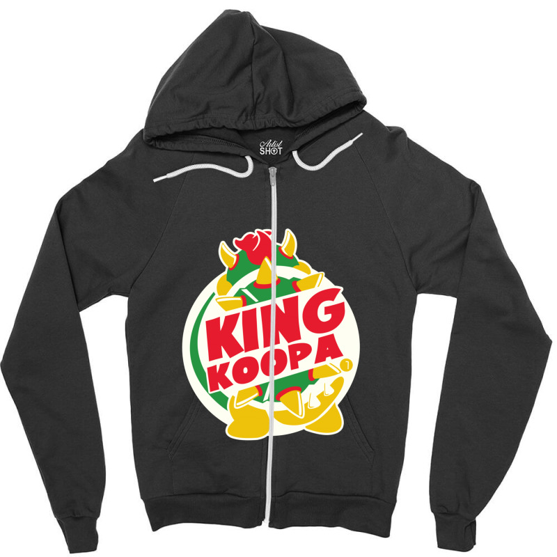 King Koopa Zipper Hoodie | Artistshot