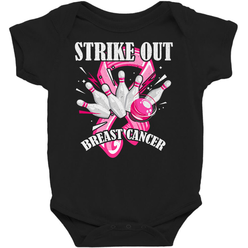 Strike Out Breast Cancer Awareness Bowling Fighter Premium T Shirt Baby Bodysuit by darelychilcoat1989 | Artistshot