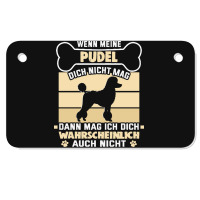 Poodle T  Shirt Design For Dog Lover And Poodle Owner T  Shirt (5) Motorcycle License Plate | Artistshot