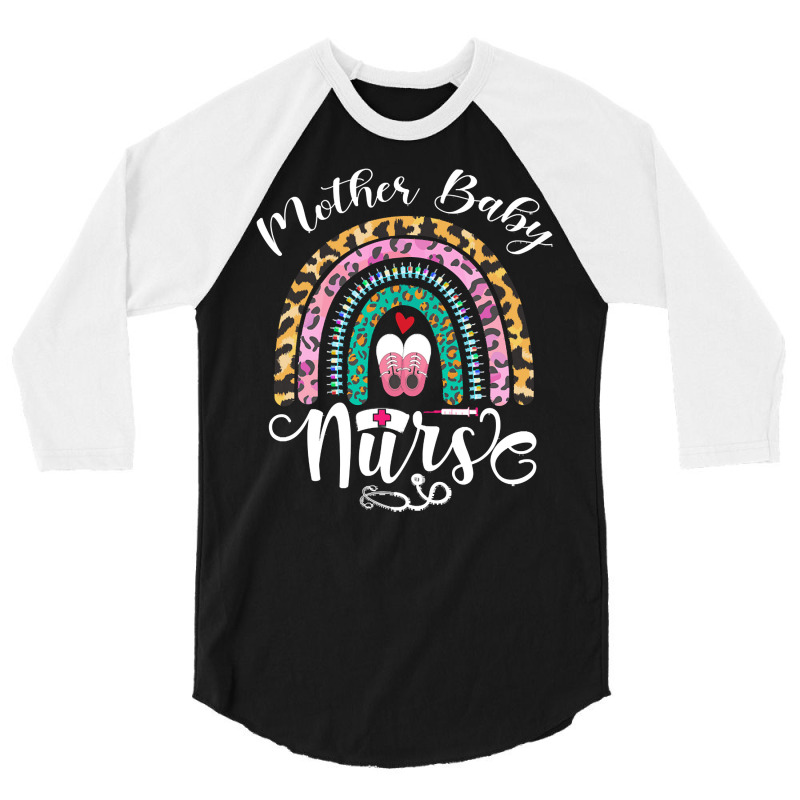 Postpartum Nurse T  Shirt Postpartum Mother Baby Nurse Mom Baby Postpa 3/4 Sleeve Shirt | Artistshot