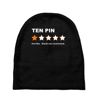 Ten Pin One Star Review Funny Bowling For Bowlers Mens Women T Shirt Baby Beanies | Artistshot