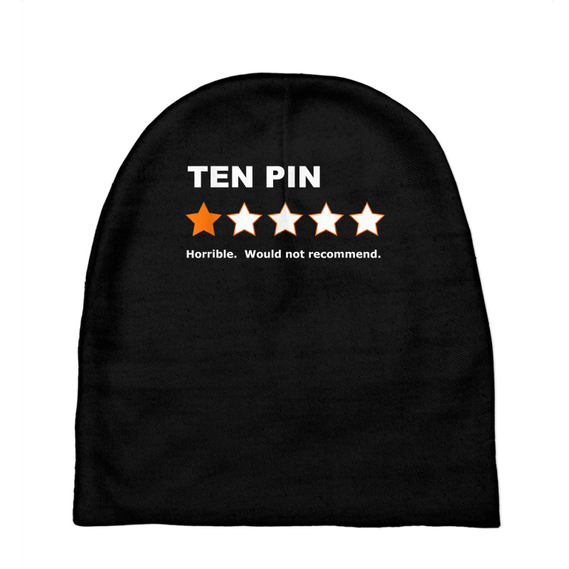 Ten Pin One Star Review Funny Bowling For Bowlers Mens Women T Shirt Baby Beanies | Artistshot