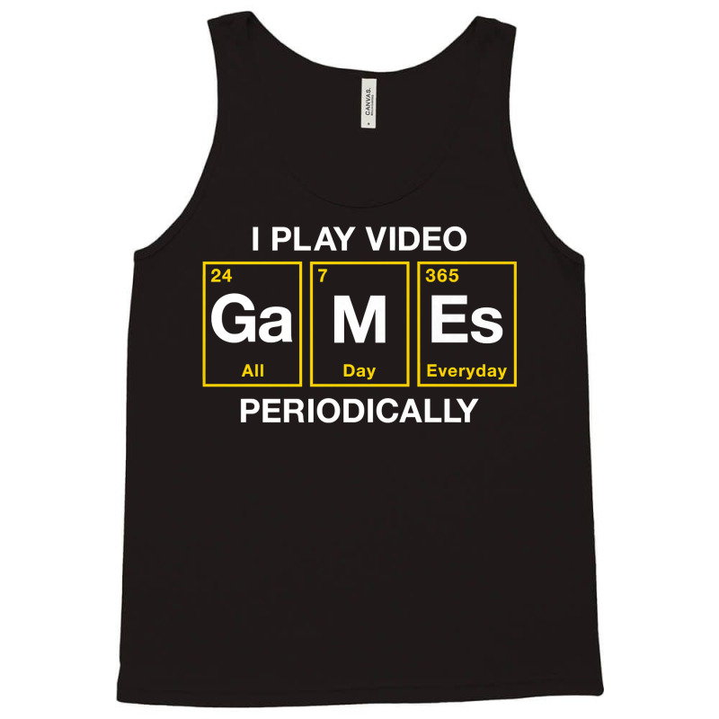 I Play Video Games Periodically Element Blocks Premium T Shirt Tank Top by jermonmccline | Artistshot