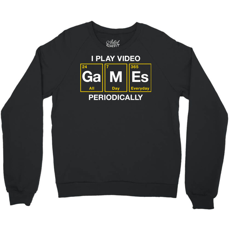 I Play Video Games Periodically Element Blocks Premium T Shirt Crewneck Sweatshirt by jermonmccline | Artistshot