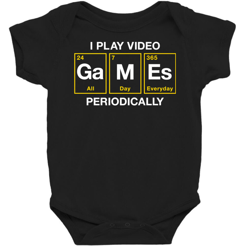 I Play Video Games Periodically Element Blocks Premium T Shirt Baby Bodysuit by jermonmccline | Artistshot