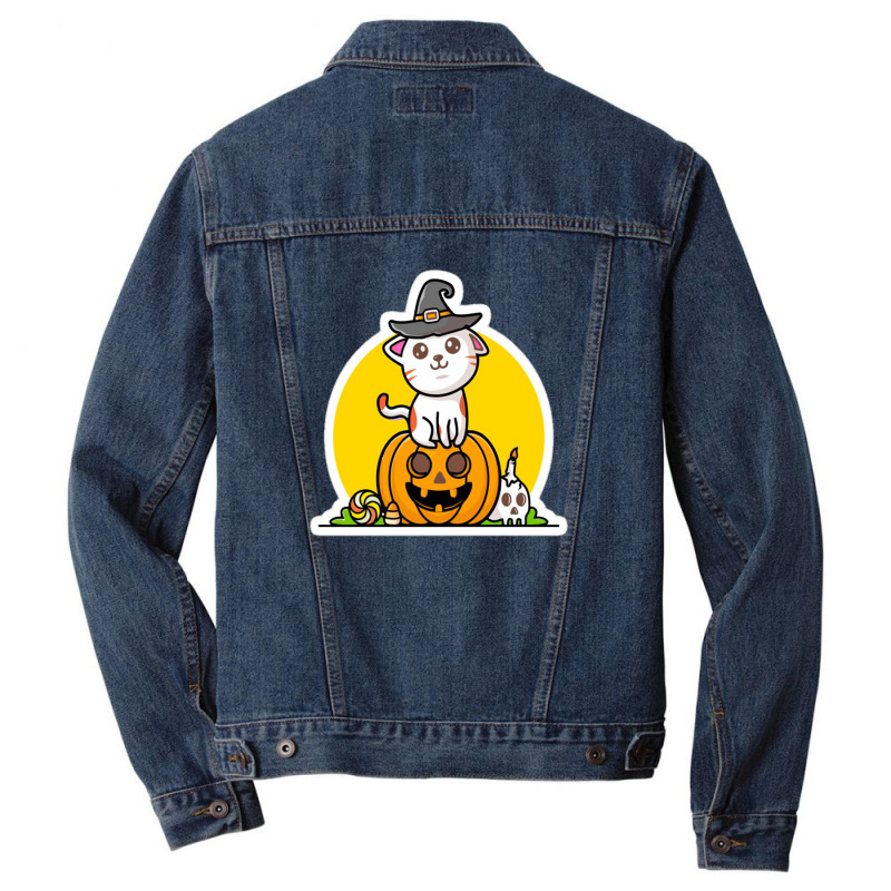 The Future Is Feline Cool Cat 68332294 Men Denim Jacket by Ginanjarrrr | Artistshot