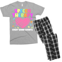 Speech Therapy T  Shirt S L P Language Pathologist & Speech Therapy Ev Men's T-shirt Pajama Set | Artistshot