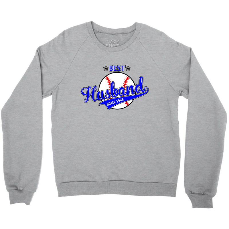Best Husbond Since 1983 Baseball Crewneck Sweatshirt | Artistshot