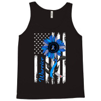 Diabetes Diabetic Warrior Sunflower American Flag 1 Diabetes Awareness Tank Top | Artistshot