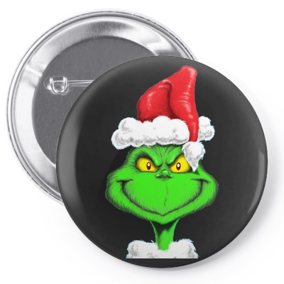 Grinch The Santa Pin-back Button Designed By Mdk Art