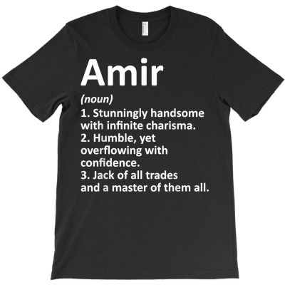 Amir Definition Personalized Name Funny Birthday Gift Idea T Shirt T-shirt Designed By Nevermore