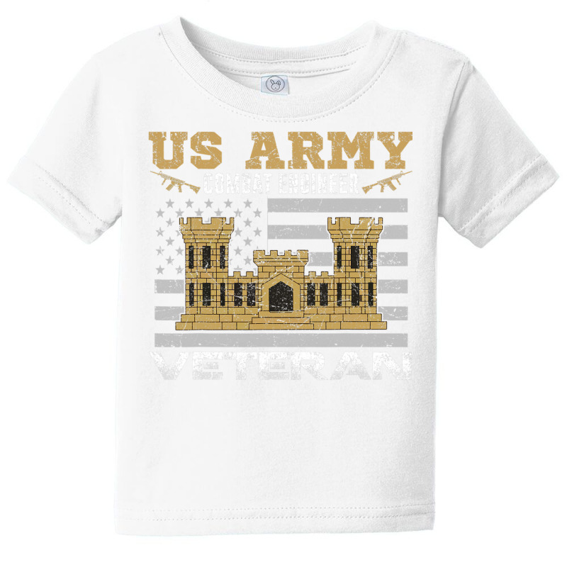 Vintage Us Army Combat Engineer Combat Engineer Veteran Gift T Shirt Baby Tee by saldeenshakir | Artistshot