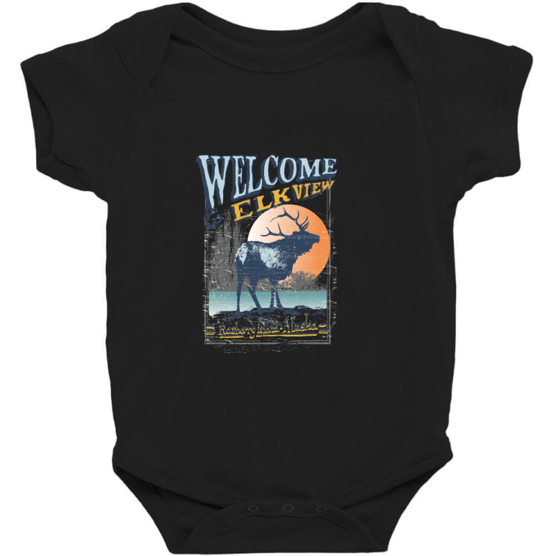 Welcome Elkview Island Alaska Baby Bodysuit by coşkun | Artistshot