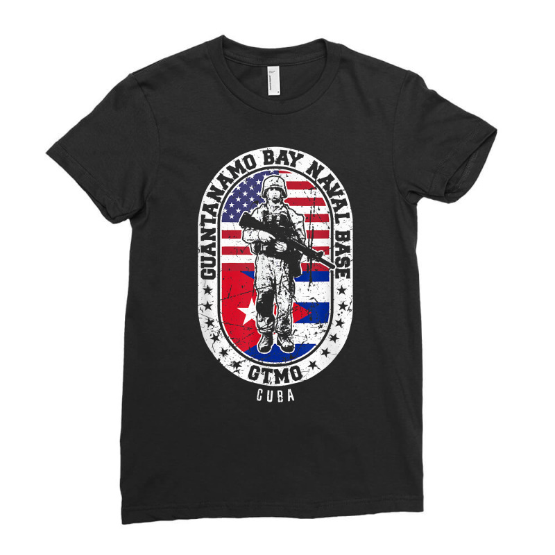 Guantanamo Bay Naval Base Cuba, Nsgb, Gtmo, Gitmo T Shirt Ladies Fitted T-Shirt by jermonmccline | Artistshot