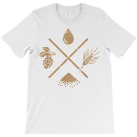 Water, Barley, Yeast, Hops  Beer Homebrew T Shirt T-shirt | Artistshot