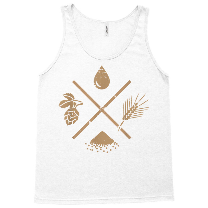 Water, Barley, Yeast, Hops  Beer Homebrew T Shirt Tank Top | Artistshot