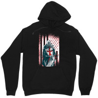 Jesus Crusader Warrior, Vintage American Flag Knight Templar T Shirt Unisex Hoodie | Artistshot