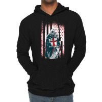 Jesus Crusader Warrior, Vintage American Flag Knight Templar T Shirt Lightweight Hoodie | Artistshot