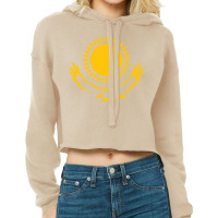 Kazakhstan Flag Kazakh Eagle Pullover Hoodie Cropped Hoodie | Artistshot