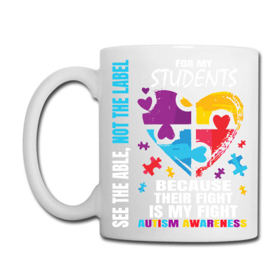 Blue Students Autism Awareness Special Ed Teacher Heart Pullover Hoodi Coffee Mug Designed By Ryleiamiy