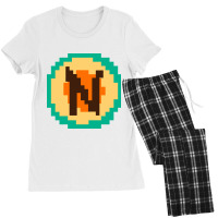 Pixelated Letter N Women's Pajamas Set | Artistshot