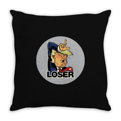 Donald Trump Loser Throw Pillow Designed By Mdk Art