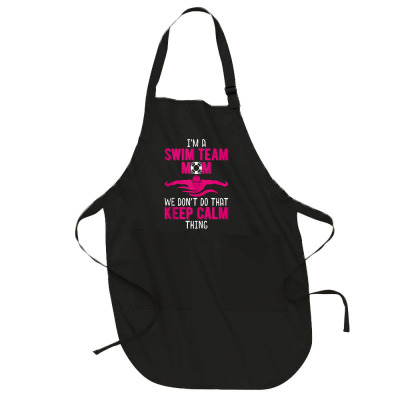 Swim Team Mom Not Calm Gift For Mothers Tank Top Full-length Apron Designed By Haleikade