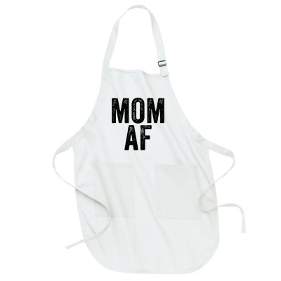 Mom Af Mama Funny Mom Mother's Day Vintage Distressed Pullover Hoodie Full-length Apron Designed By Stacychey
