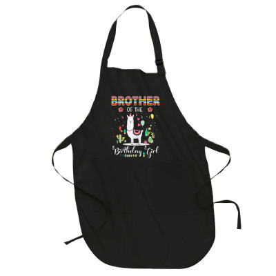 Brother Of The Birthday Girl T Shirt Cute Llama Lover Gifts T Shirt Full-length Apron Designed By Nicoleden