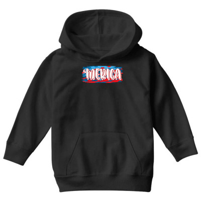 Hand Draw American Us Flag Merica 4th Of July Patriotic T Shirt Youth Hoodie Designed By Riki