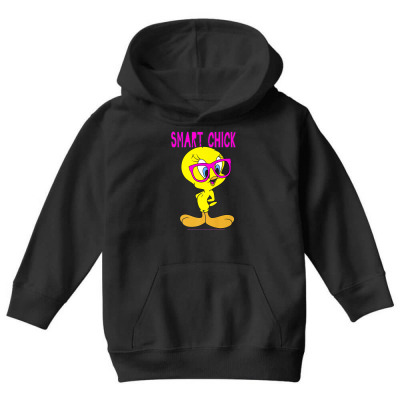 Looney Tunes Tweety Bird Smart Chick Premium T Shirt Youth Hoodie Designed By Dinyolani