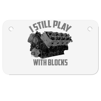I Still Play With Blocks Racing Shirt  Maintenance Man Gift T Shirt Co Motorcycle License Plate Designed By Windrunner