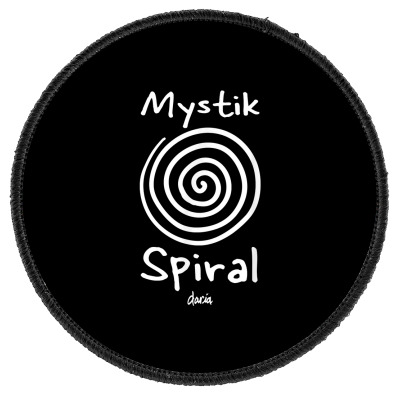Mademark X Daria   Mystik Spiral T Shirt Round Patch Designed By Vaughandoore01