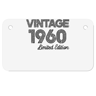 Vintage 1960 Funny 62 Years Old Men And Women 62th Birthday T Shirt Motorcycle License Plate Designed By Angelviol