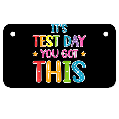 Tie Dye It's Test Day You Got This Teacher Testing T Shirt Motorcycle License Plate Designed By Kaiyaarma