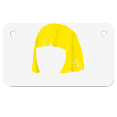 Sia   Wig T Shirt Motorcycle License Plate Designed By Jermonmccline