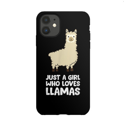 Just A Girl Who Loves Llamas T Shirt Iphone 11 Case Designed By Burtojack