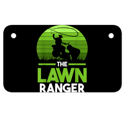 The Lawn Ranger Lawn Mower T Shirt Motorcycle License Plate Designed By Sand King