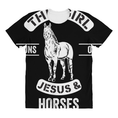 Horse Lovers Riders Jesus Christianity Graphic Vintage Gifts T Shirt All Over Women's T-shirt Designed By Tidehunter